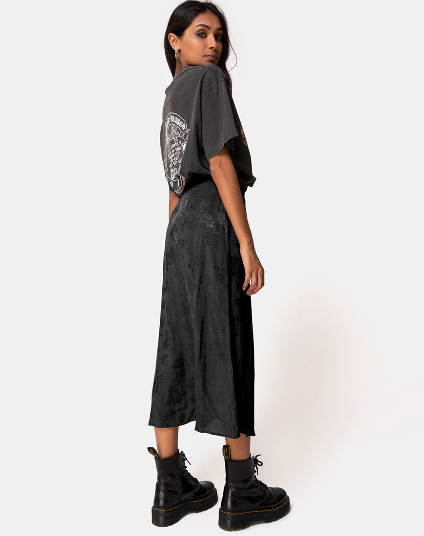 Immagine di Marni Gonna midi in raso rosa nero