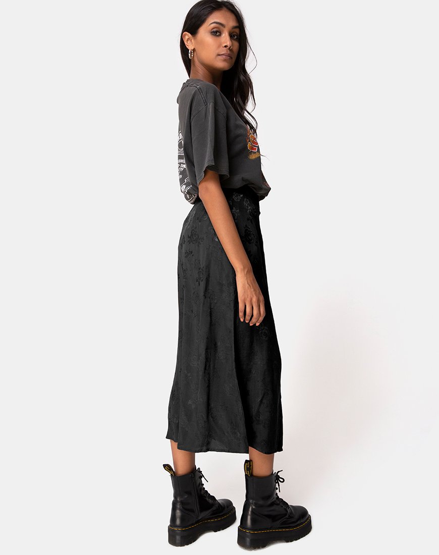 Immagine di Marni Gonna midi in raso rosa nero
