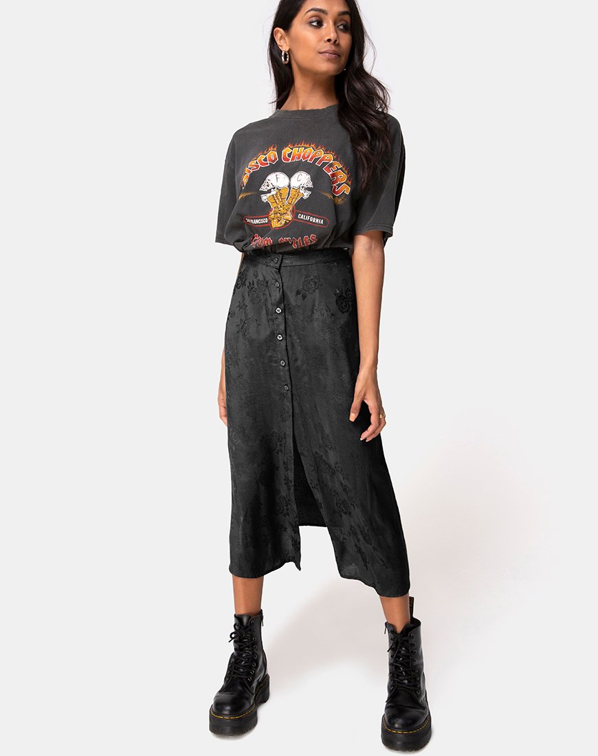 Immagine di Marni Gonna midi in raso rosa nero