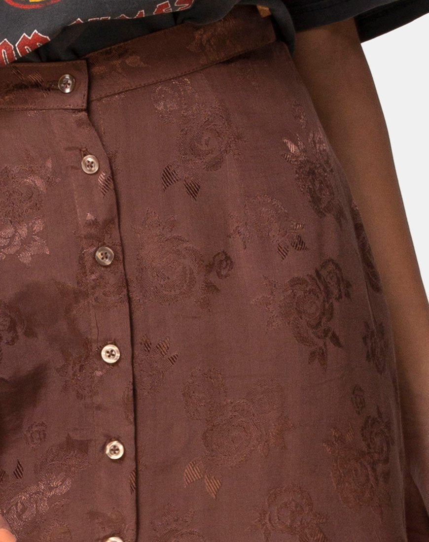 Immagine di Marni Gonna midi in raso rosa cioccolato
