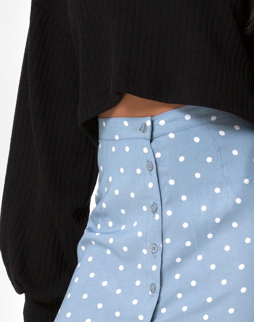 Immagine di Marni Gonna Midi in Skater Polka Blu