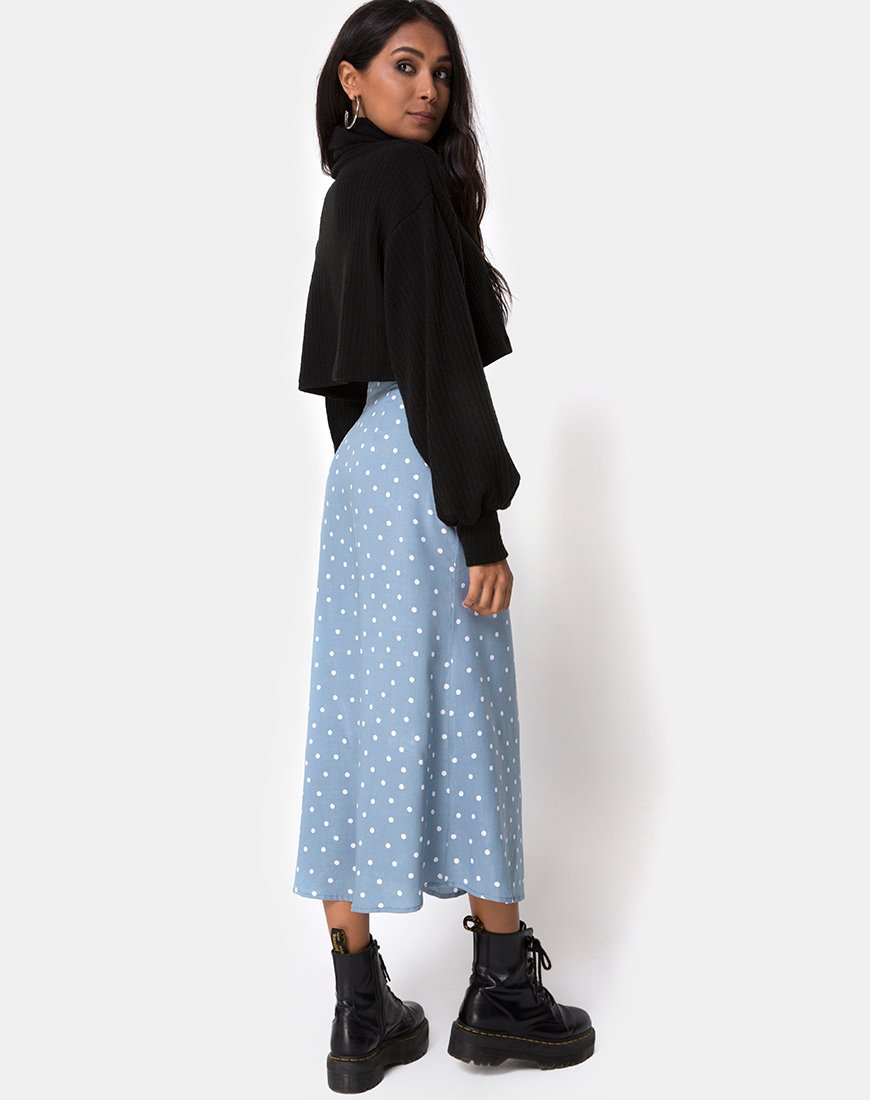 Immagine di Marni Gonna Midi in Skater Polka Blu
