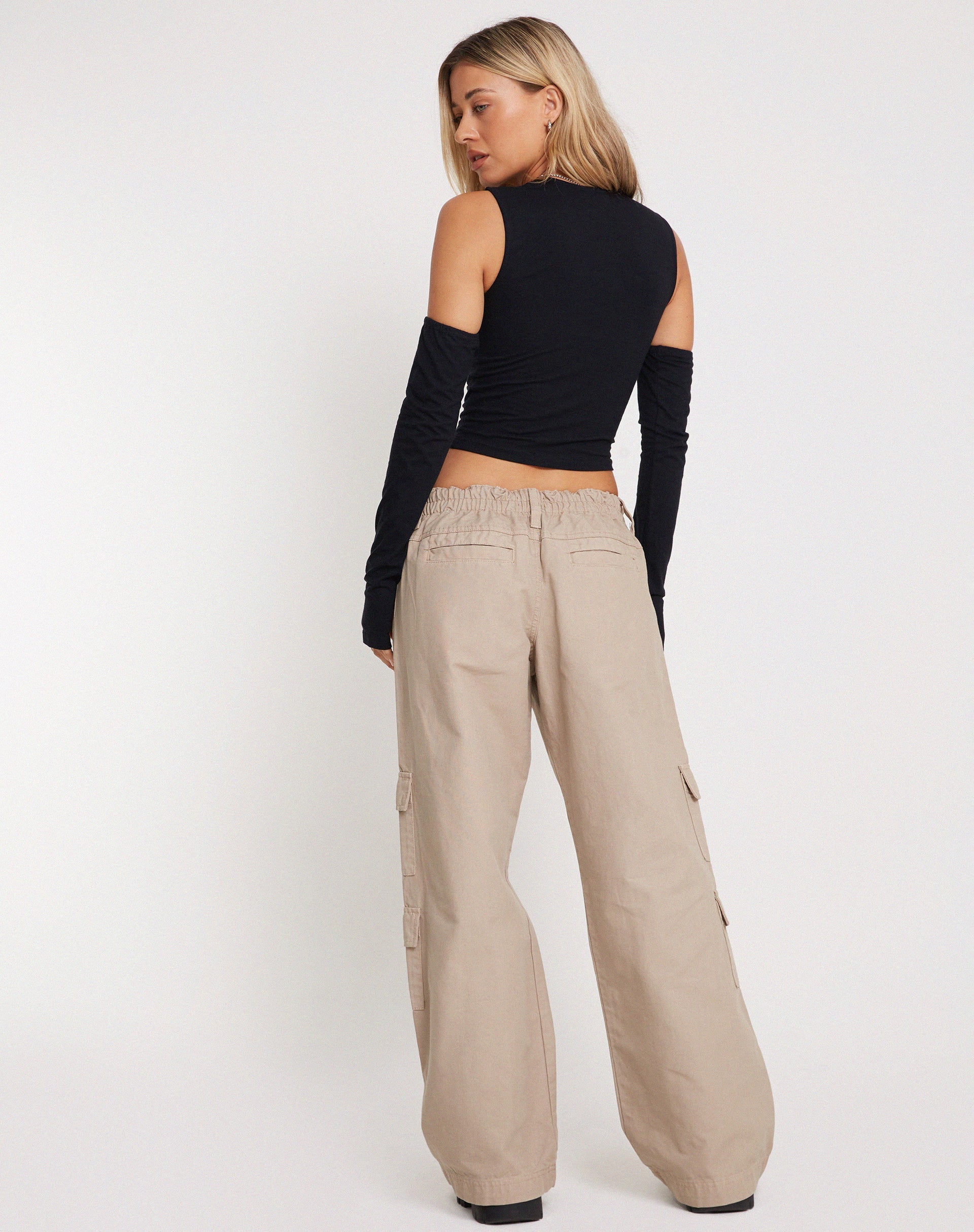 Immagine di Martha Cropped Vest Top in nero