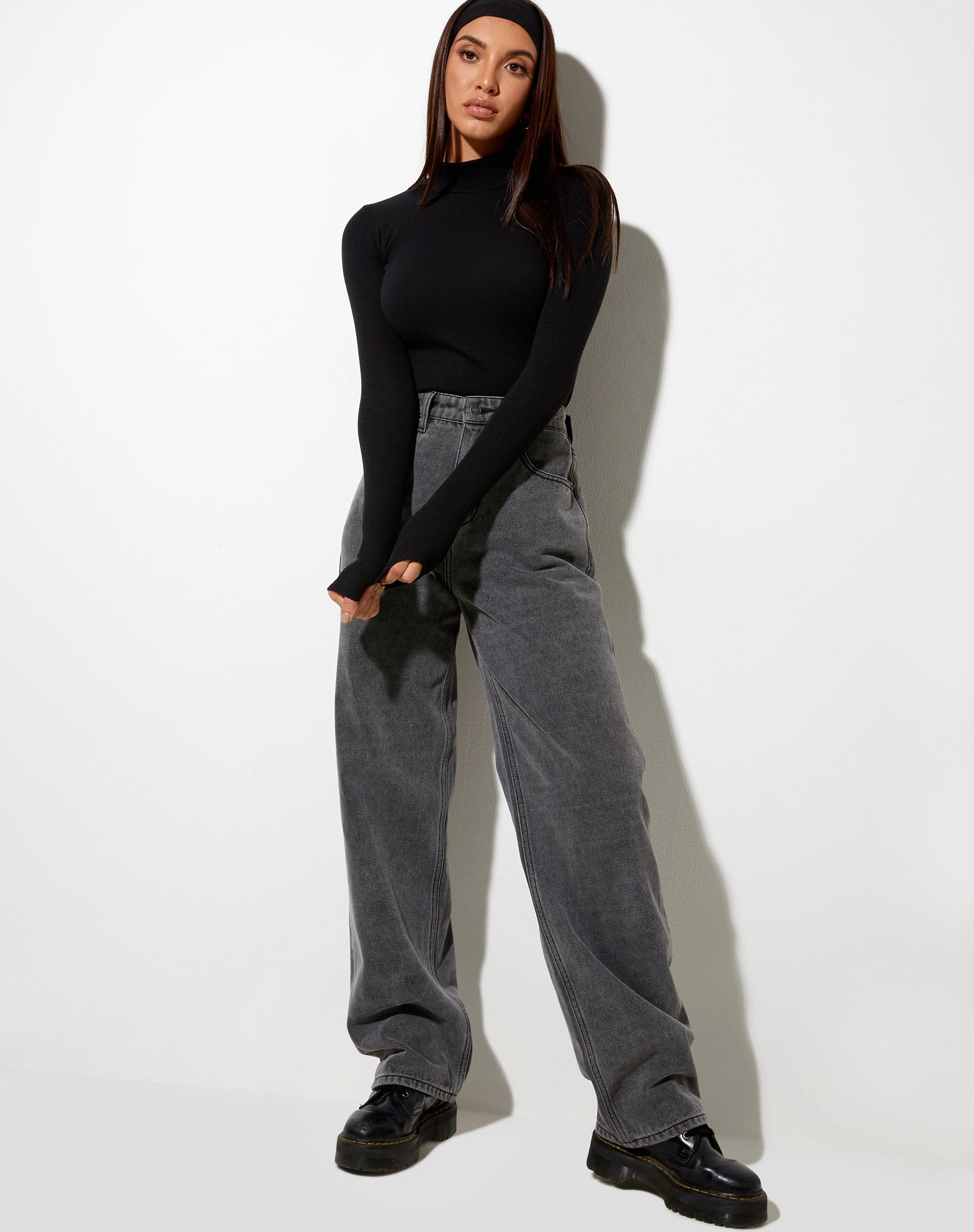 Immagine di Matri Top in Rib Black