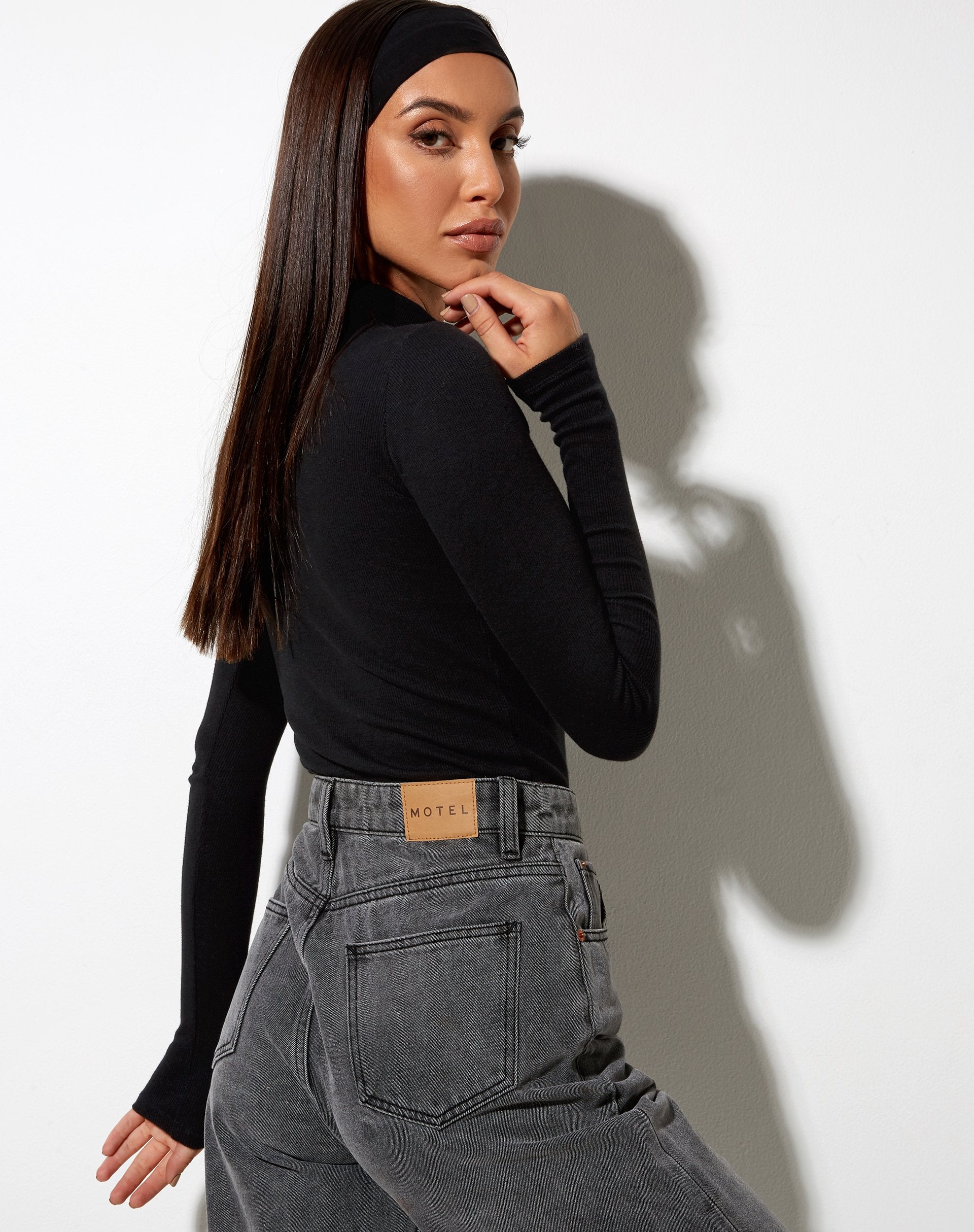Immagine di Matri Top in Rib Black