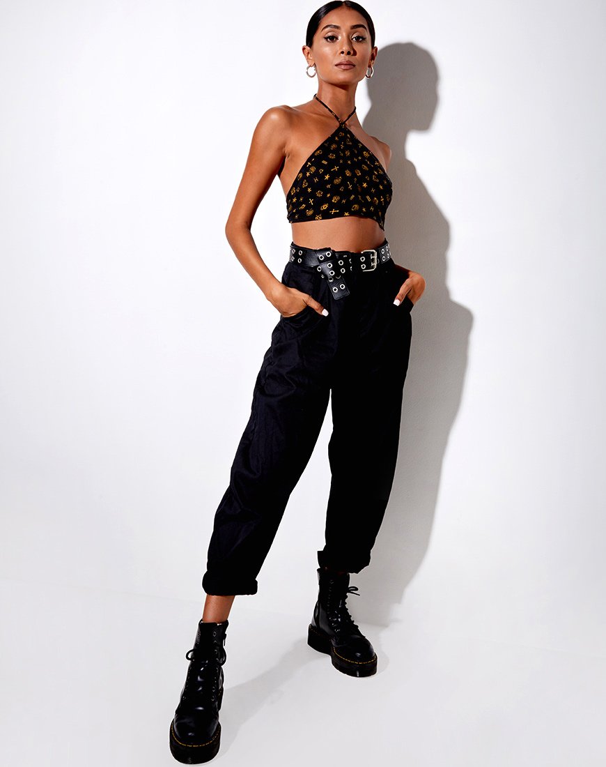 Immagine di Maudy Crop Top in Mini Astro Black