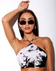 Immagine di Maudy Crop Top in Mono Tie Dye Nero e Bianco