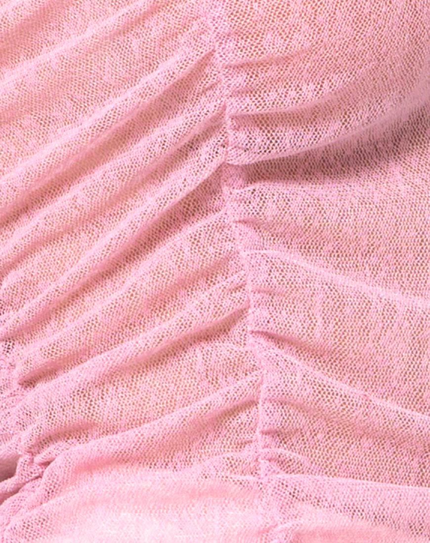 Immagine di Mauna Bodycon Dress in maglia trasparente Blush