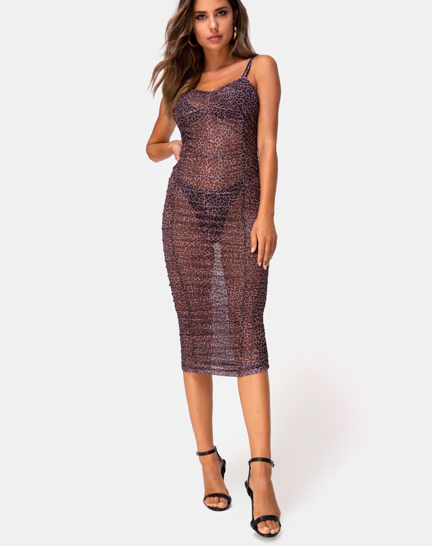 Immagine di Mauna Maxi Dress in Rar Leopard Mesh