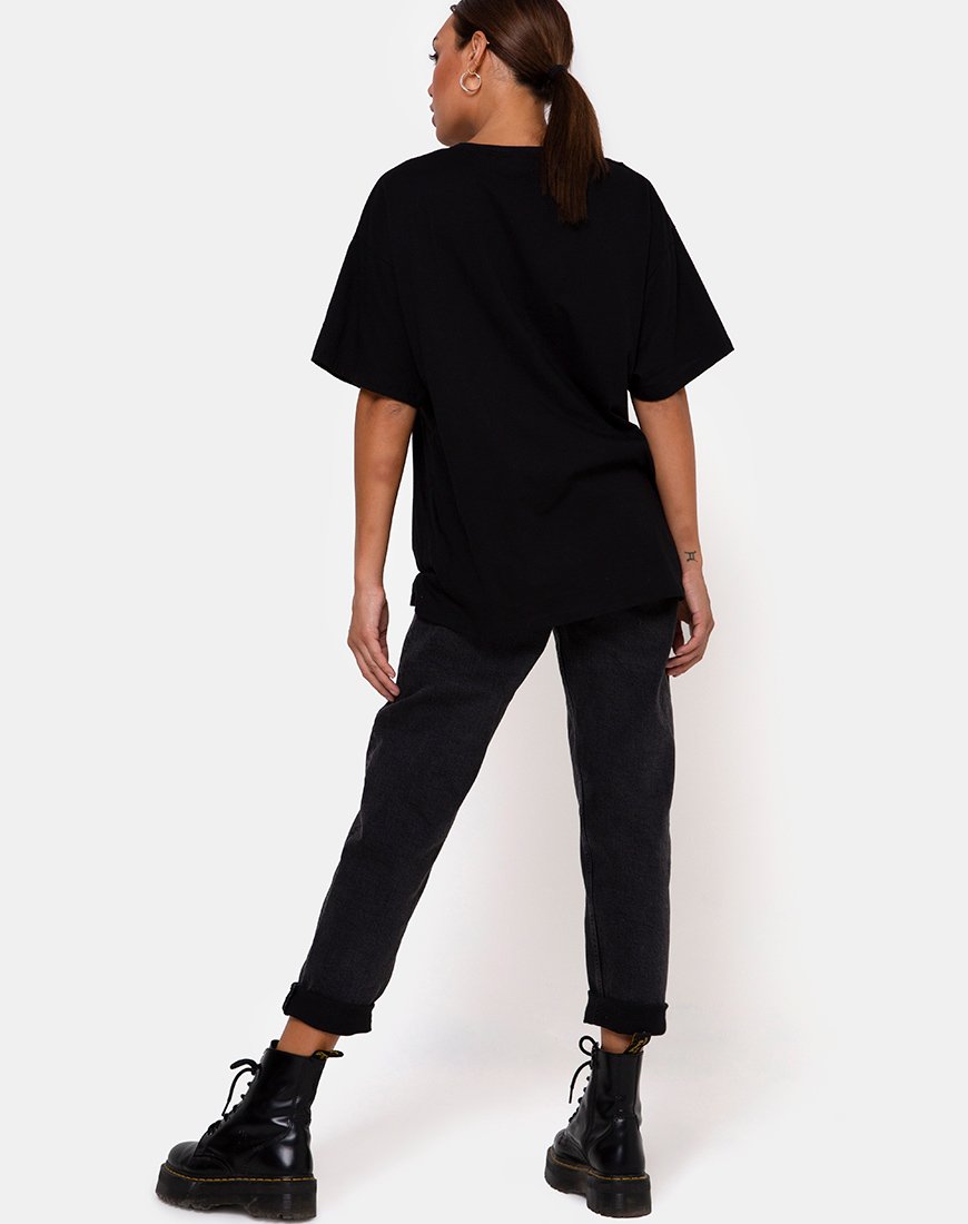 Immagine di Maxi Tee in Charcoal Se arriva lasciamolo fare