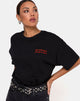 Immagine di Maxi Tee in Charcoal Se arriva lasciamolo fare