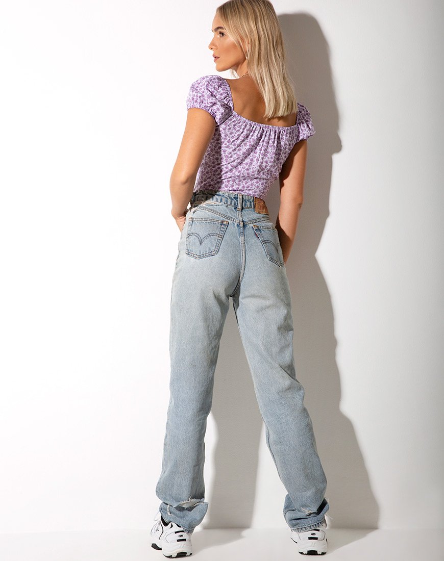 Immagine di Mazu Top in Ditsy Rose Lilac