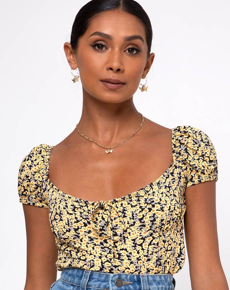 Immagine di Mazu Top in Mini Bloom Yellow