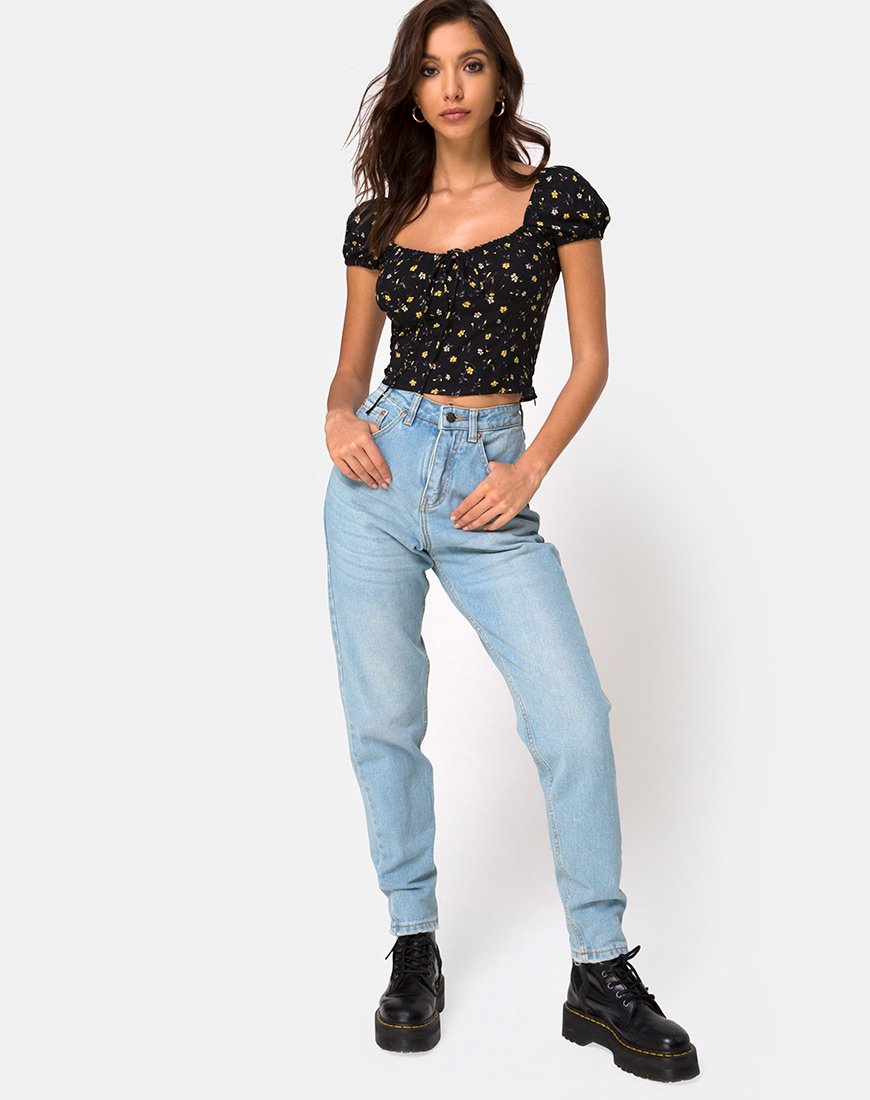 Immagine di Mazu Top in Pretty Petal Black
