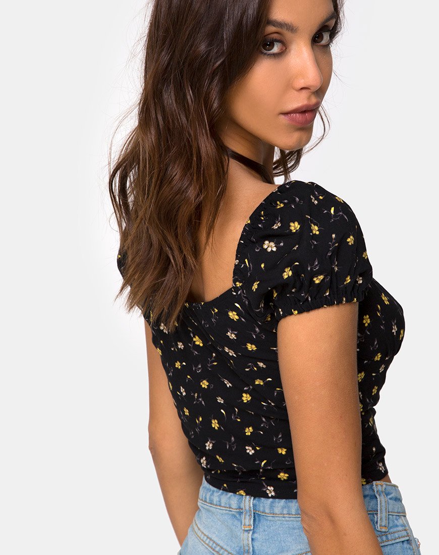 Immagine di Mazu Top in Pretty Petal Black