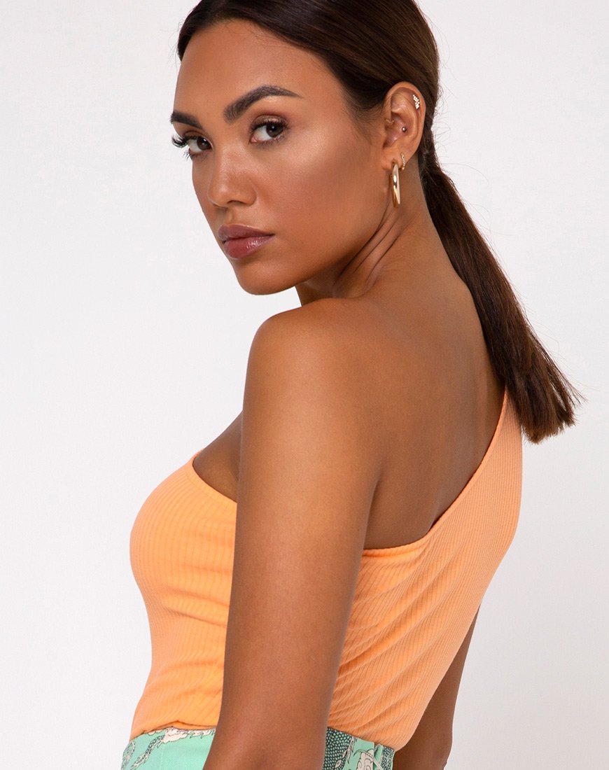 Medi Top in Rib Cantalupo
