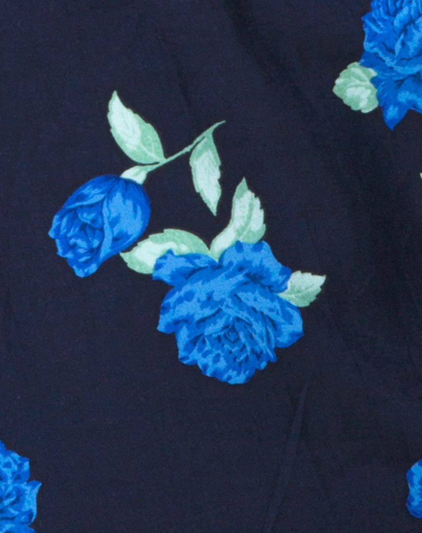 Immagine di Medina Slip Dress in Midnight Blue Rose