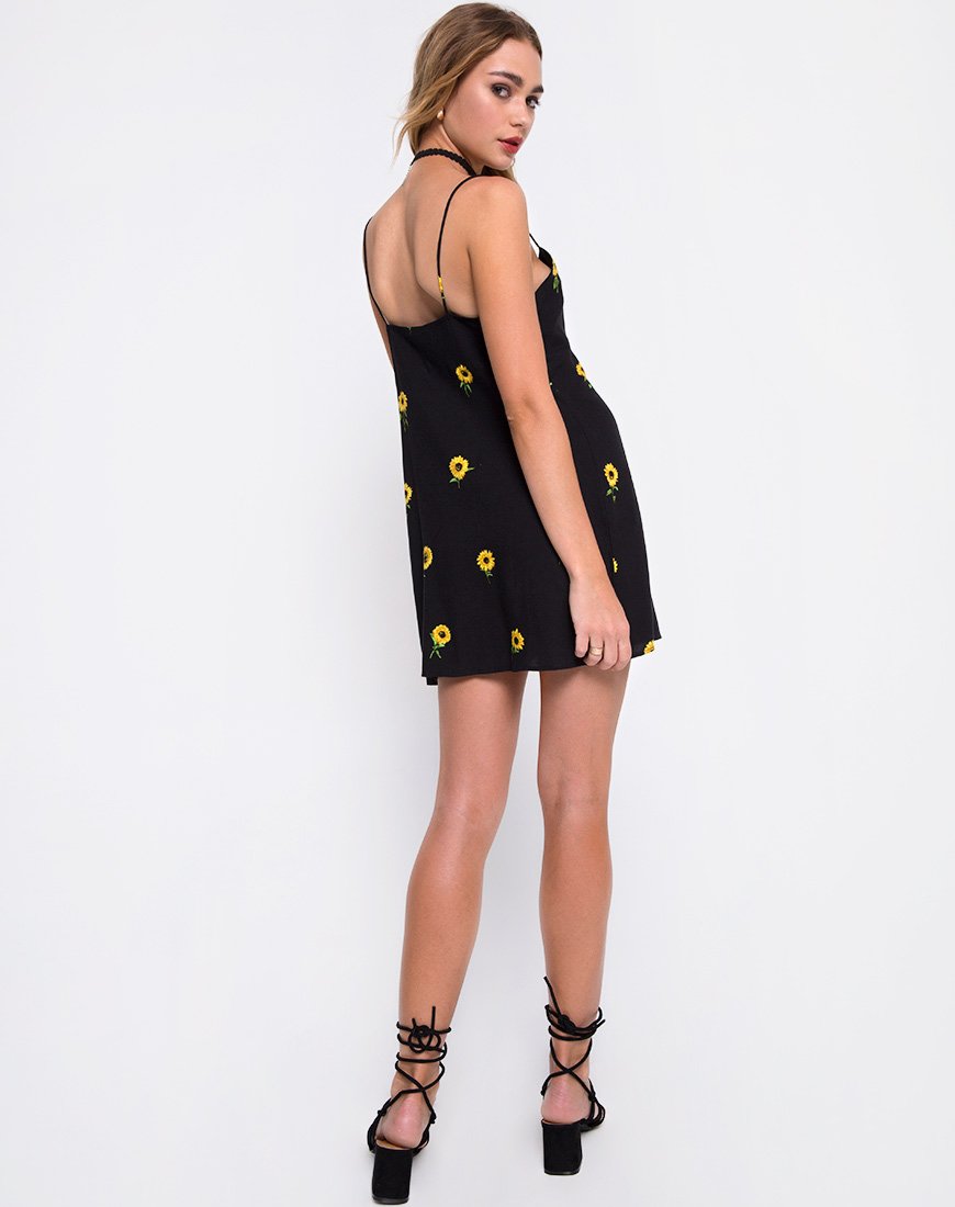 Immagine di Medina Slip Dress in Ditsy Sunflower