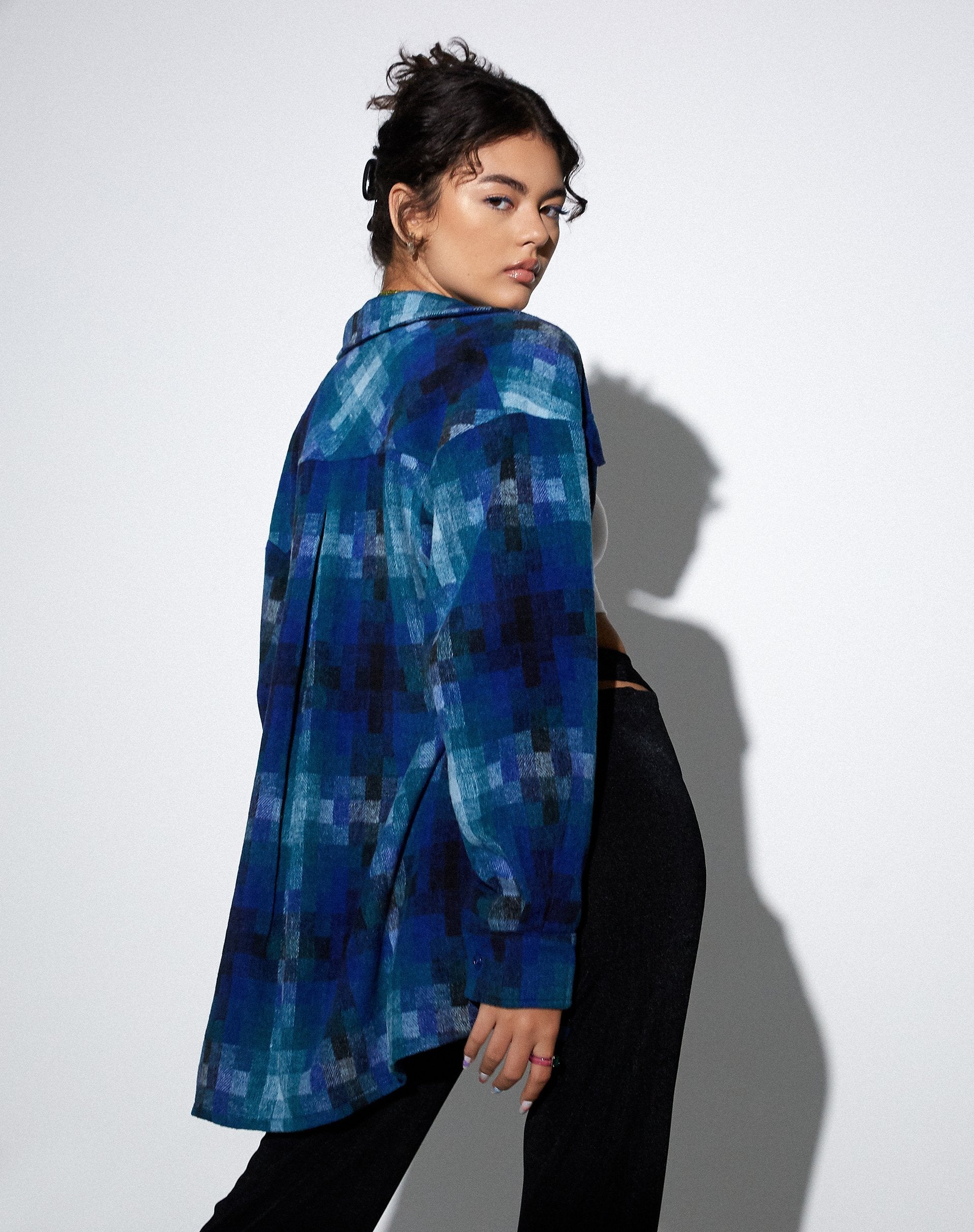 Immagine di MOTEL X OLIVIA NEILL Medita Shirt a quadri blu
