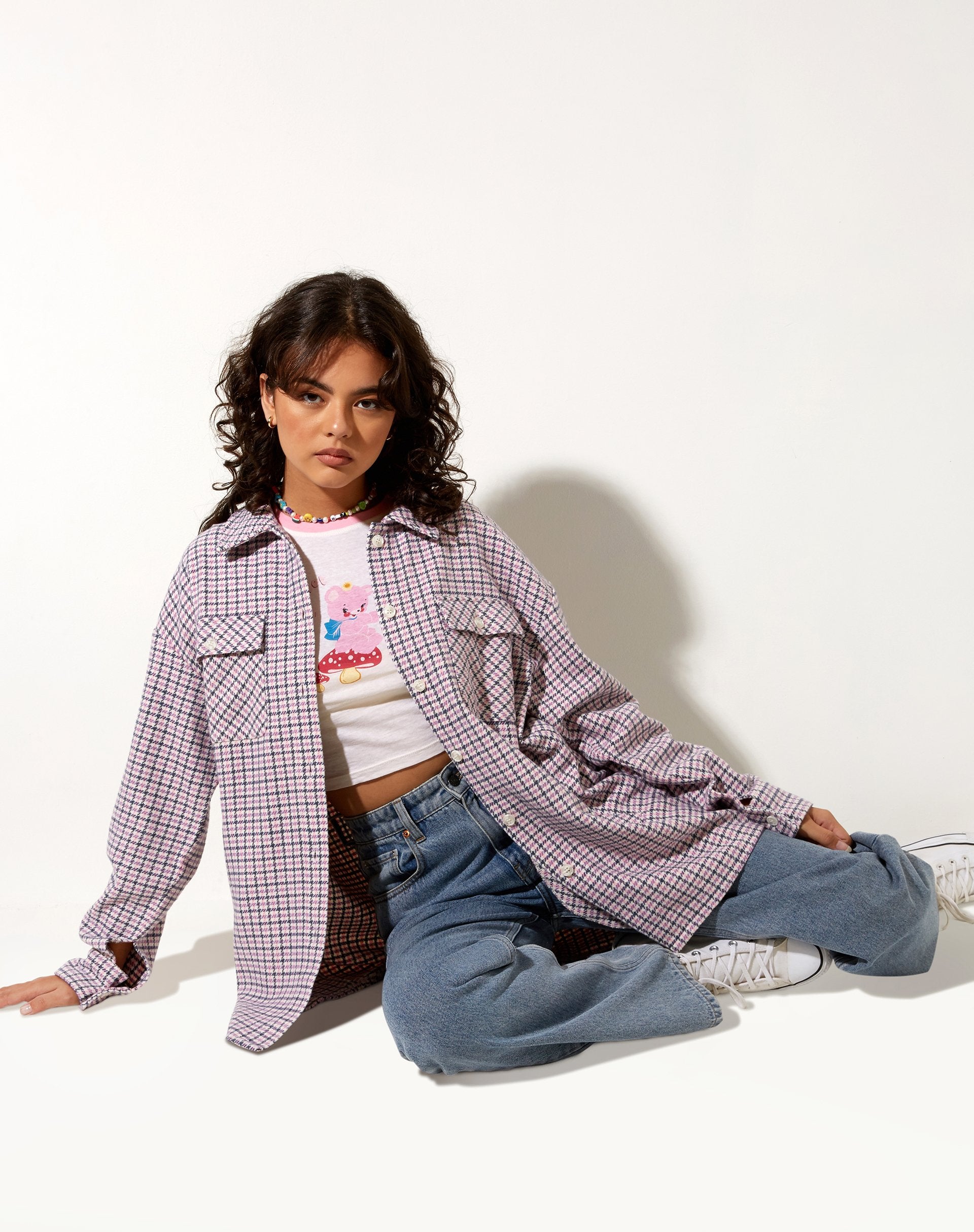 Immagine di Medita Shirt in viola, rosa e nero