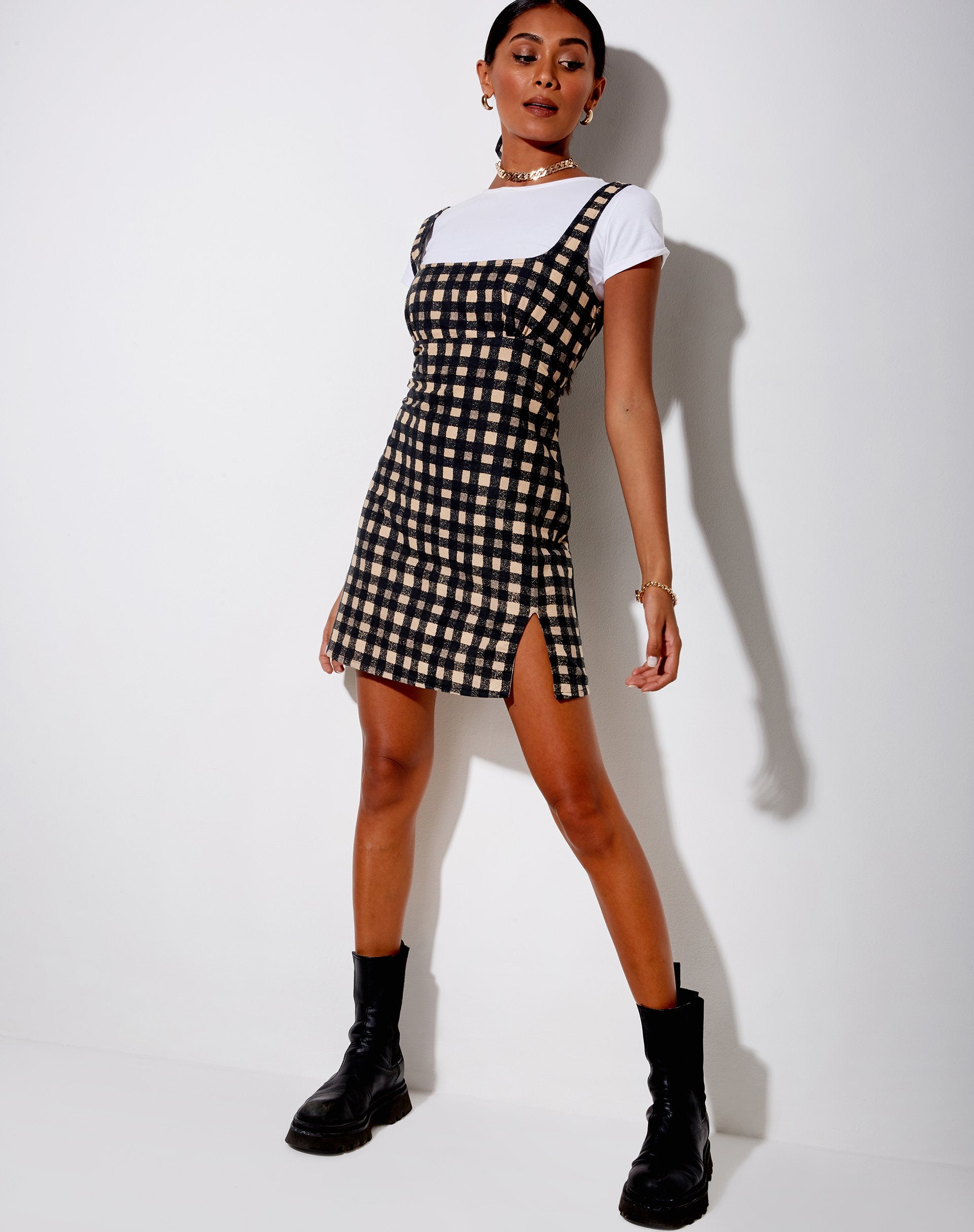 Immagine di Mehra Mini Dress in 90s Grunge Check