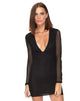 Immagine di Mellina Bodycon Dress in Mesh Nero