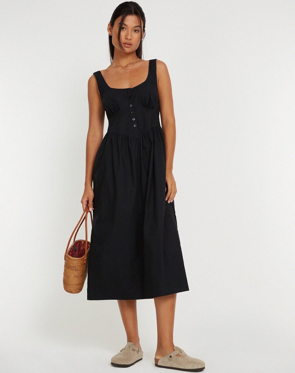 Melrose - Vestito midi nero