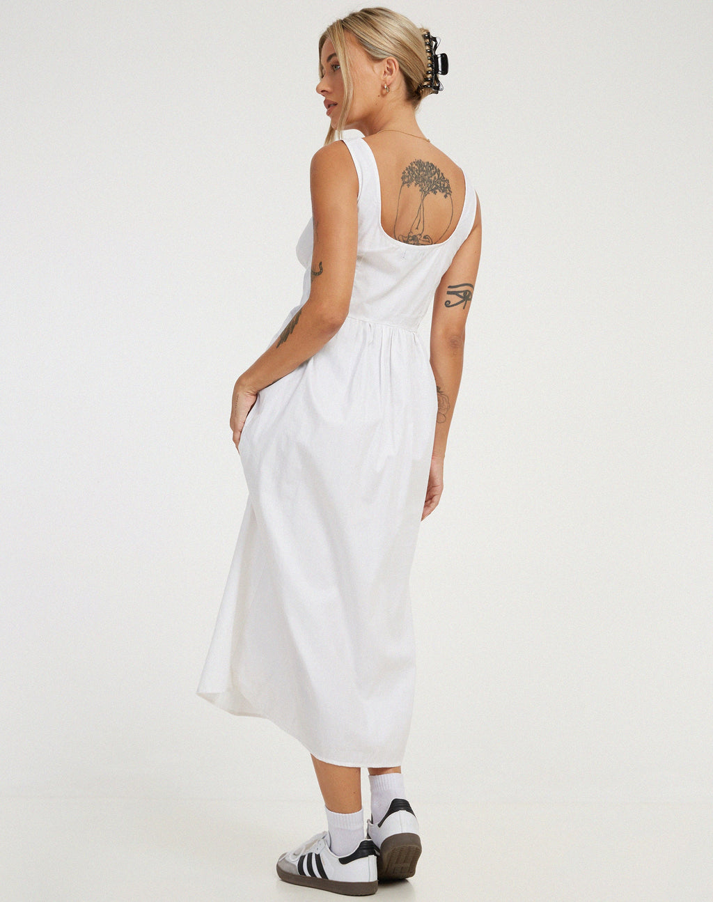 Melrose - Vestito midi bianco