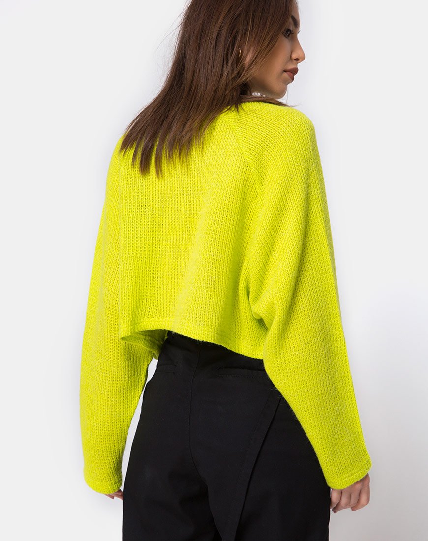 Immagine di Melvie Cropped Sweater in Lime