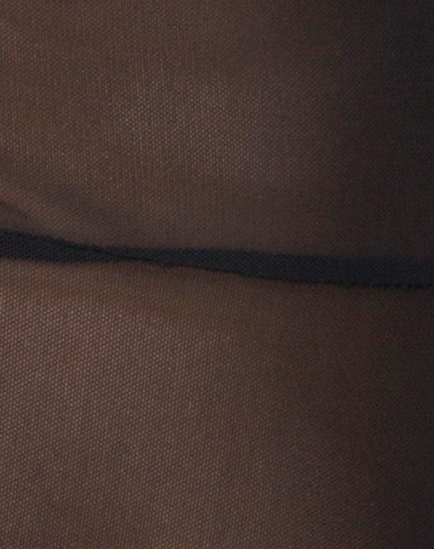 Immagine di Acro Unitard in mesh nero