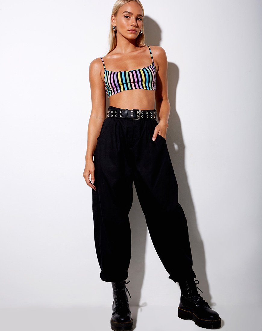 Immagine di Micro Crop Top in New Stripe
