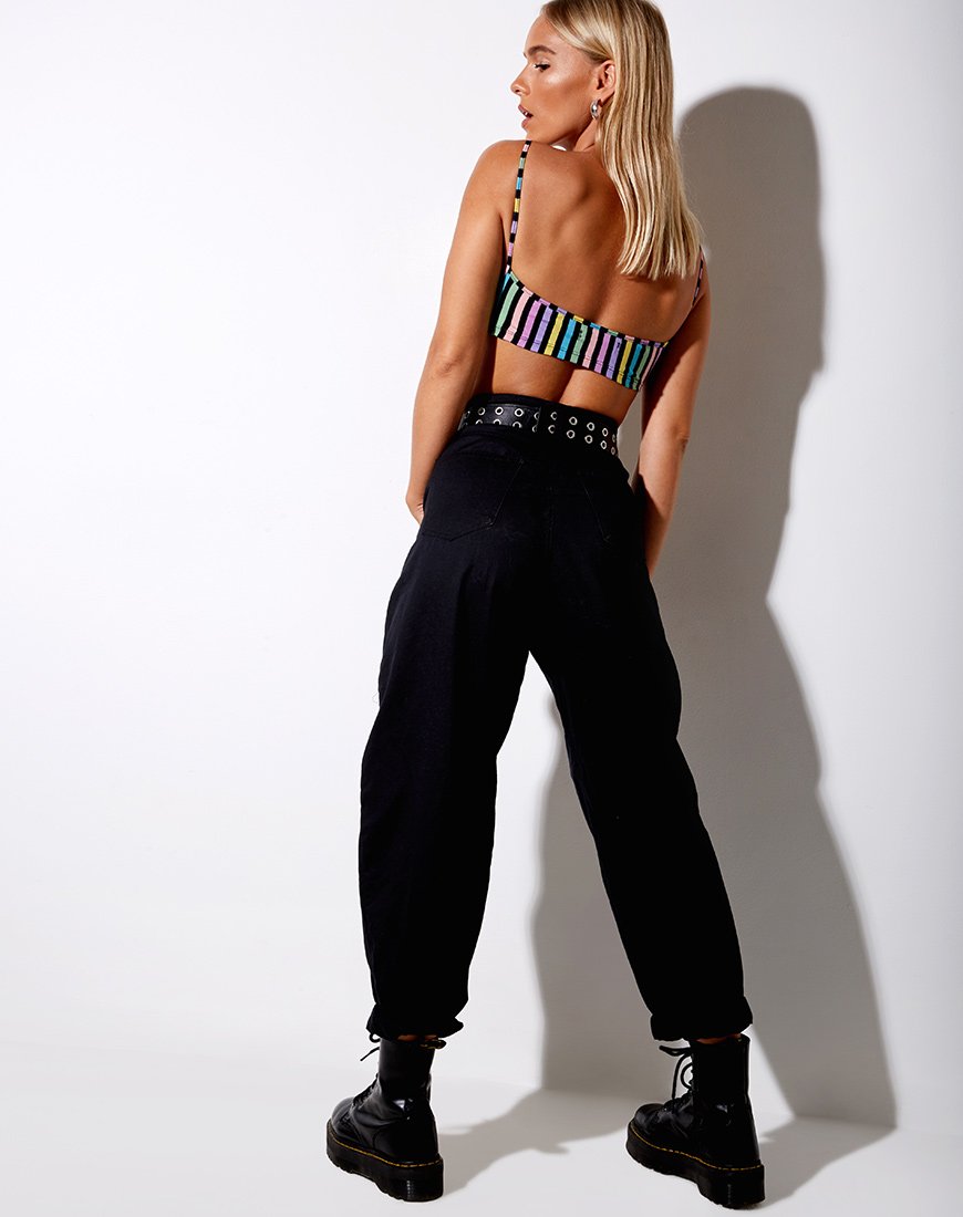 Immagine di Micro Crop Top in New Stripe