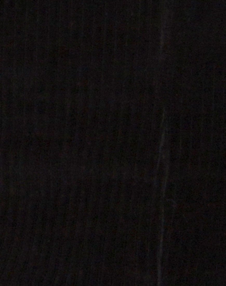 Immagine di Cheri Midi Skirt in Rib Nero