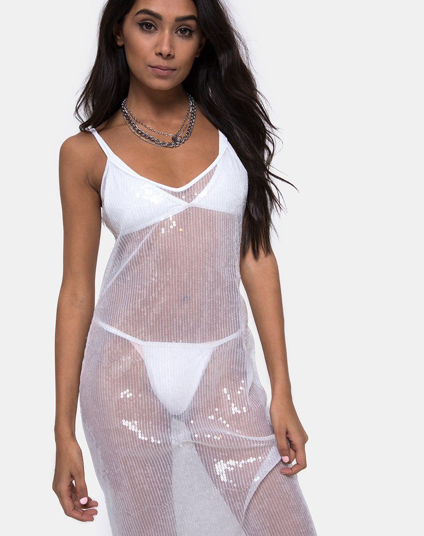 Immagine di Midnight Sheer Dress in paillettes trasparenti