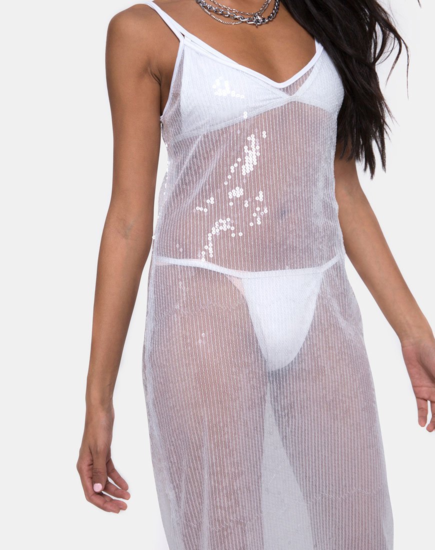 Immagine di Midnight Sheer Dress in paillettes trasparenti