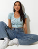 Immagine di Mieye Crop Top in verde petalo