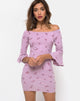 Immagine di Migare Bodycon Dress in Forget Me Not Lilac