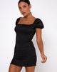 Immagine di Milina Bodycon Dress in raso nero