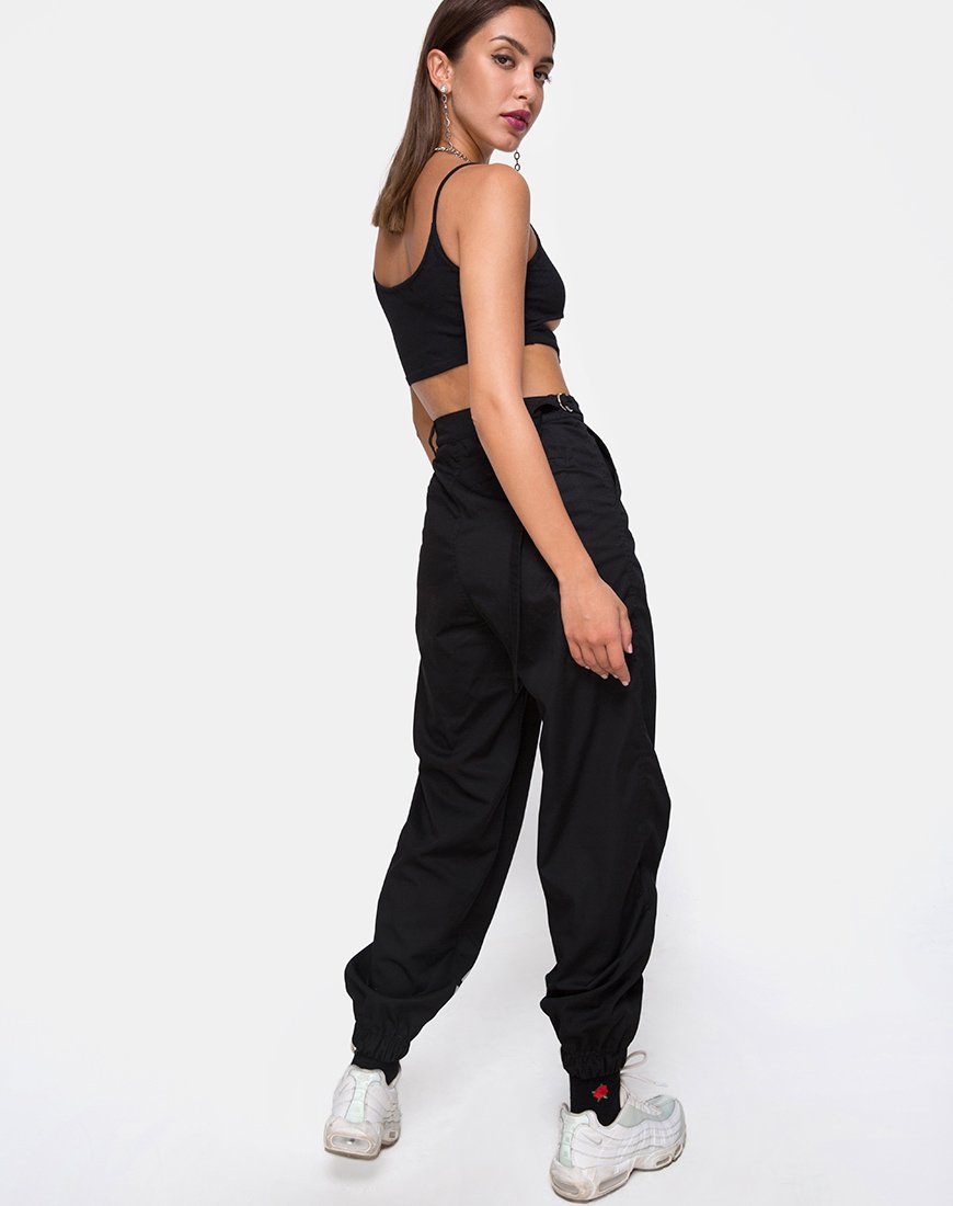 Immagine di Milipe Crop Top in nero Fibbie