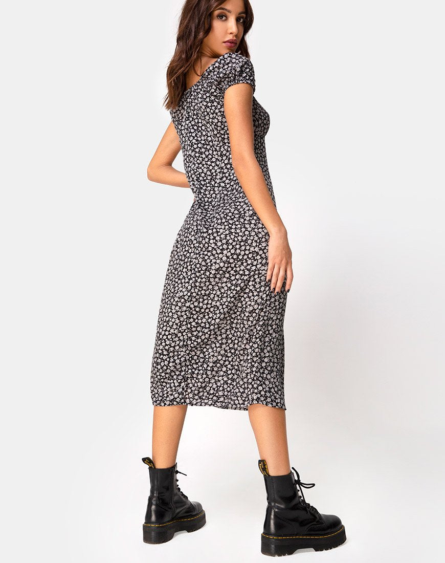 Immagine di Milla Dress in Ditsy Rose Nero