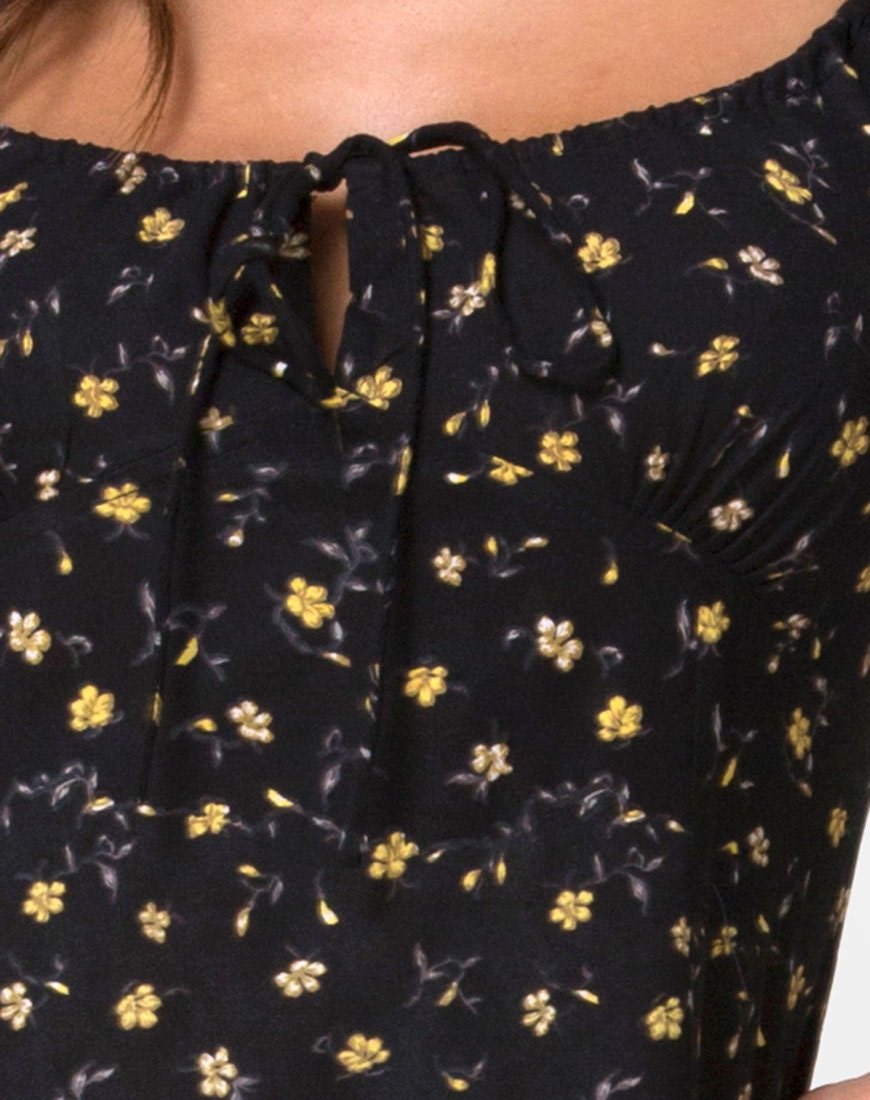 Immagine di Milla Midi Dress in Pretty Petal Nero