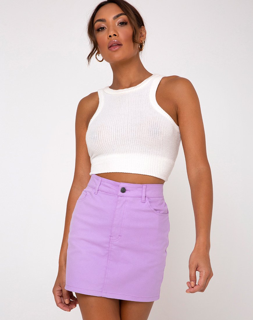 Immagine della Gonna Mini Broomy in Lavanda