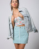 Immagine di Mini Broomy Skirt a righe medie