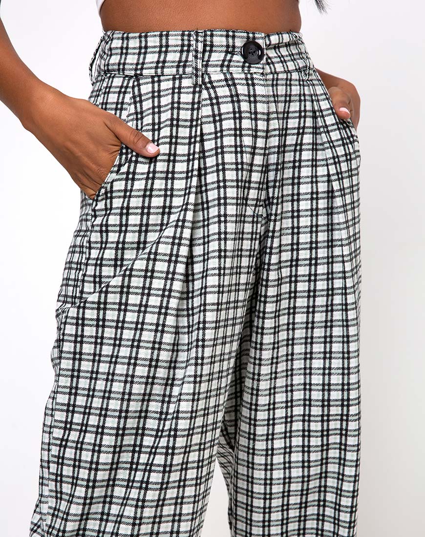 Immagine di Misca Pantalone in schiuma check brandy