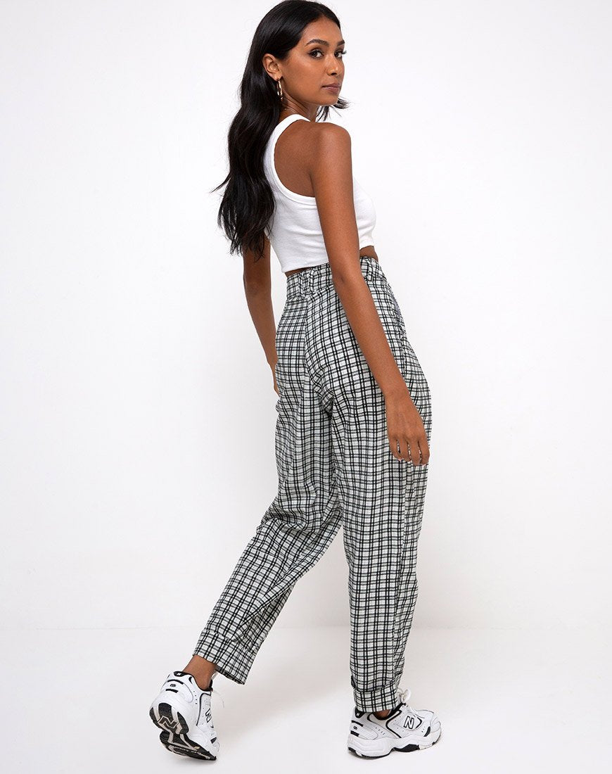 Immagine di Misca Pantalone in schiuma check brandy