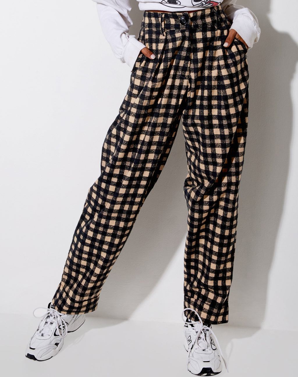 Misca: pantaloni a quadri grunge anni '90