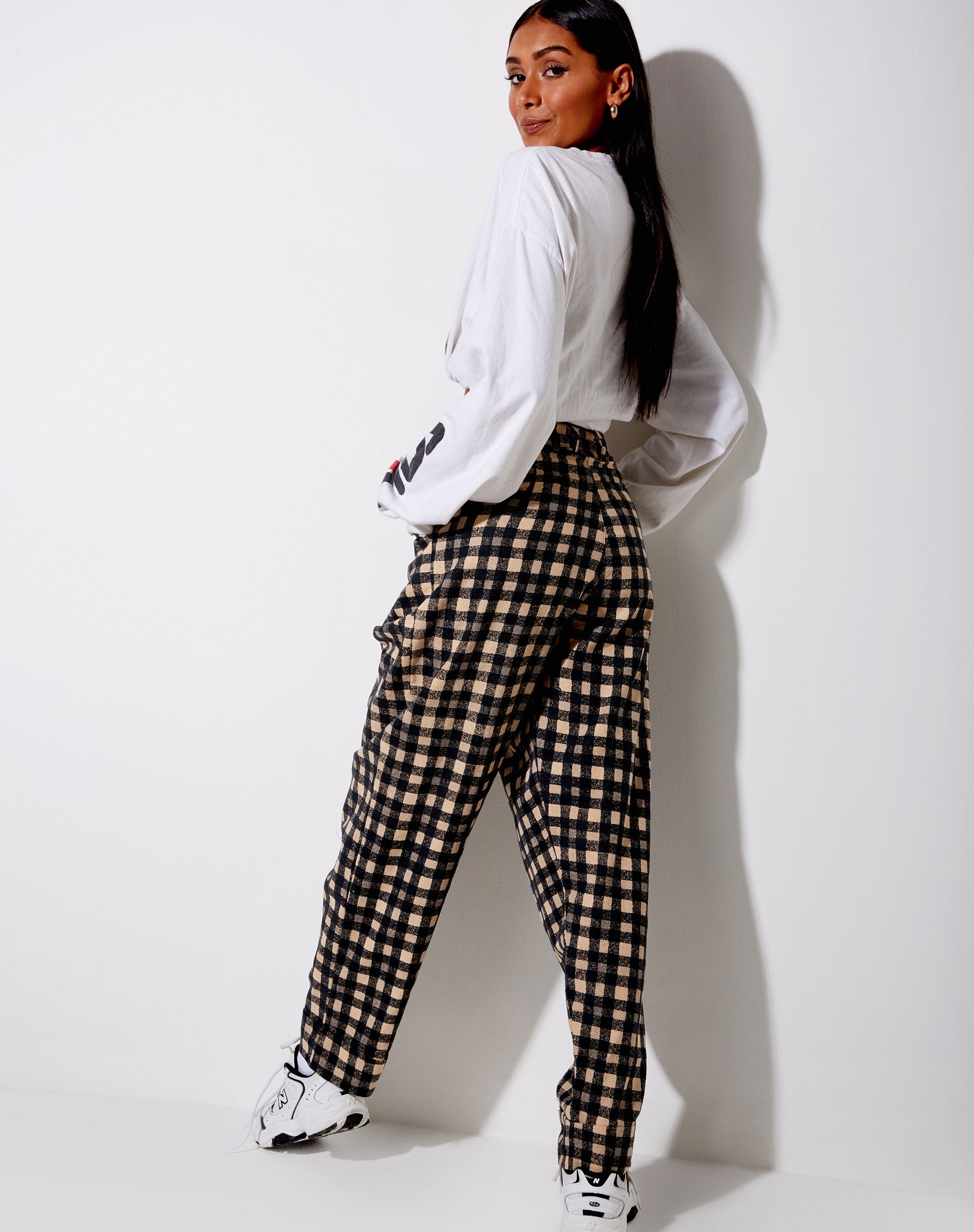 Immagine di Misca: pantalone a quadri grunge anni 90
