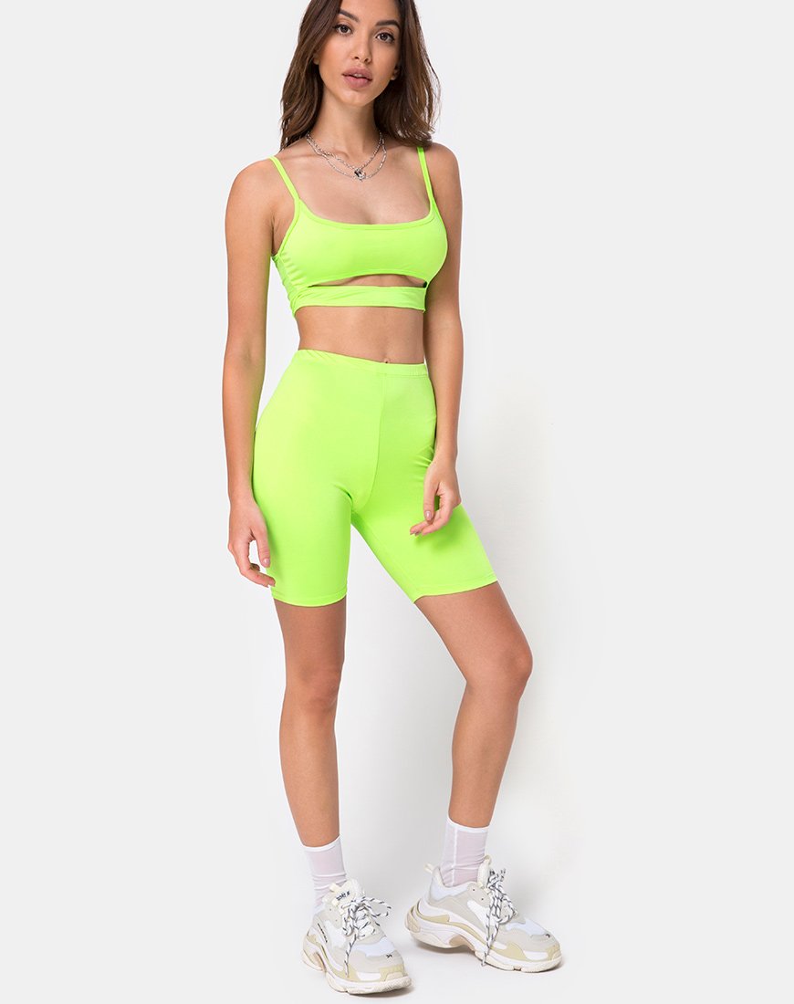 Immagine di Misho Crop Top in verde fluo