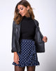 Immagine di Miza Mini Skirt in Spot and Stripe Navy