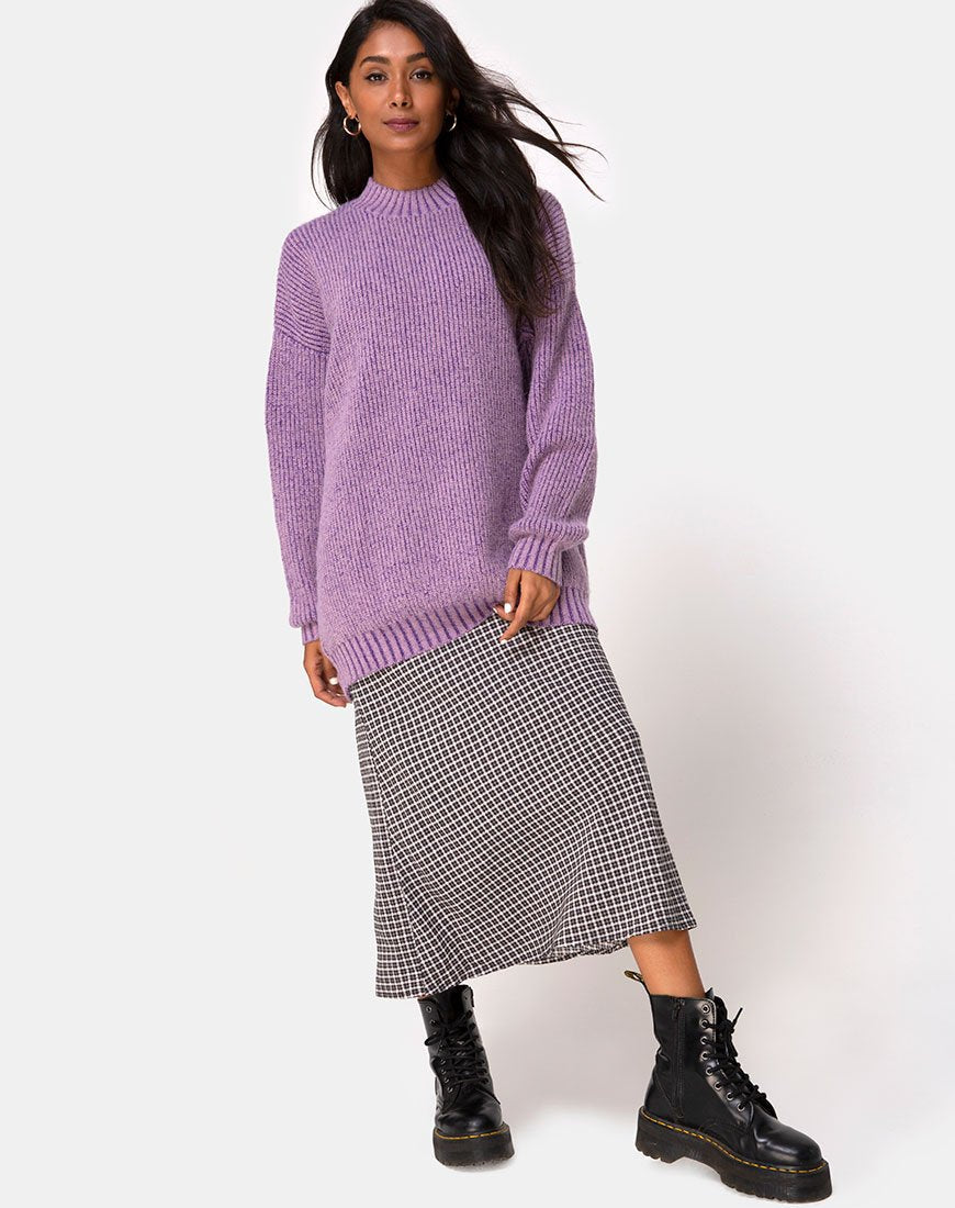 Immagine di Mody Jumper lavorato a maglia in viola chiaro